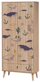 Roupeiro City – Multicolor – 80x190x45 cm