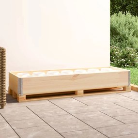 vidaXL Colar para paletes 50x150 cm madeira de pinho maciço