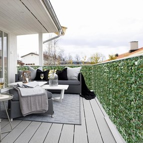 Seto Artificial com Folhas de Hera "Edera" - Decoração de Jardim e Pri