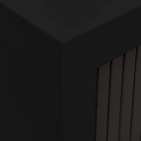 Armário com porta deslizante 90x40x90 cm aço preto