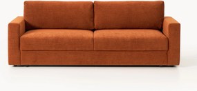 Sofá-cama em veludo com arrumação Tasha (3 lugares)