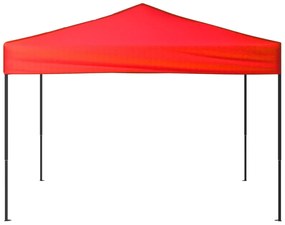 Tenda para festas dobrável 3x3 m vermelho