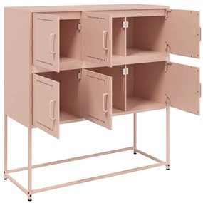 Aparador 100,5x39x107 cm aço rosa