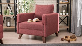 Poltrona de Descanso "Monaco" – Vermelho Tinto - Design Moderno