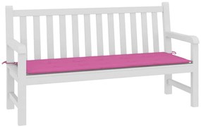 Almofadão p/ banco de jardim 150x50x4 cm tecido oxford rosa