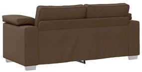 Sofá Loveseat Castanho de 140 cm em Tecido