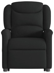 Poltrona de massagens reclinável elevatória tecido preto