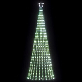 vidaXL LED Árvore de Natal 475 LEDs Branco Frio 247 cm