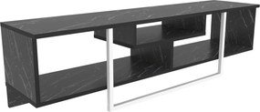 Móvel TV Asal – Preto/Branco – 150x35,2x40 cm