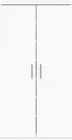 Sapateira 55x35x108 cm derivados de madeira branco brilhante