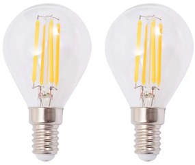 Candeeiro de teto com 2 lâmpadas filamentos LED 8 W