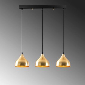 Candeeiro Suspenso Tattoo – Dourado – 68 x 18 cm