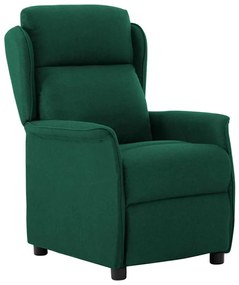 Cadeira Recliner Verde Escuro em Tecido