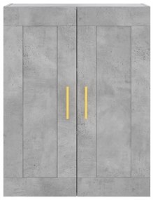 Armário alto 69,5x34x180 cm derivados de madeira cinza cimento