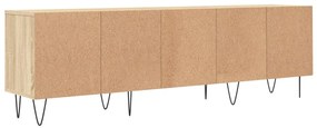 Móvel de TV 150x30x44,5 cm derivados de madeira carvalho sonoma