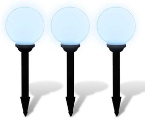 Candeeiros de exterior 3 pcs LED 20 cm com estacas de enterrar