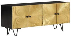 Móvel de TV 110x30x45 cm madeira de mangueira maciça