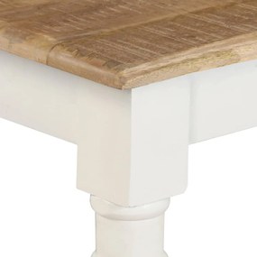 Mesa de jantar 120x60x76 cm madeira de mangueira maciça