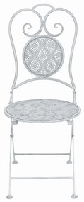 3 pcs conjunto bistrô em aço branco acinzentado
