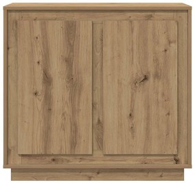 Estante vidaXL Artisan Carvalho 80x34x75 cm Madeira de engenharia