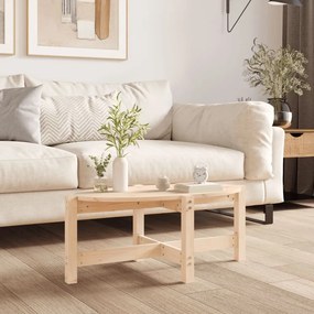 vidaXL Mesa de centro 87x48x35 cm madeira de pinho maciça