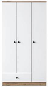 Roupeiro BA117 – Nogueira Branca – 90x170x42,5 cm