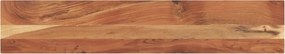 vidaXL Tampo de mesa retangular 140x20x3,8 cm madeira de acácia maciça