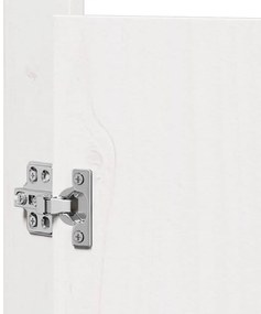 Portas de Cozinha Externas 2 pcs Brancas 50x9x82 cm Madeira Maciça de