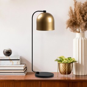 Candeeiro de Mesa Epika – Dourado/Preto – 17 x 22 x 60 cm