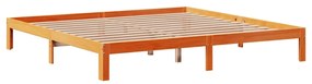 Estrutura de cama c/ gavetas 180x200 cm pinho castanho cera