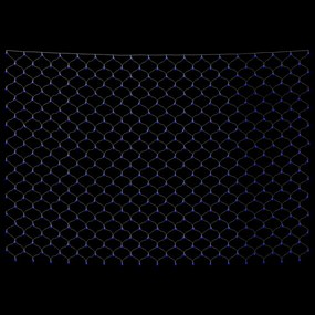 Rede luzes de natal 4x4 m 544 luzes LED int/ext azul