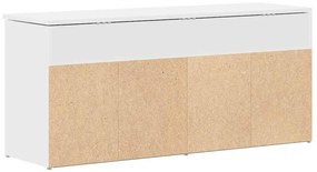 Banco sapateira 102x30,5x45 cm derivados de madeira branco