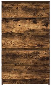 Armário de gavetas 60x36x103 cm deriv. madeira carvalho fumado