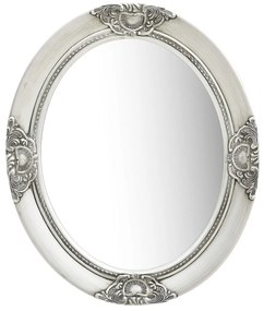 vidaXL Espelho de parede estilo barroco 50x60 cm prateado