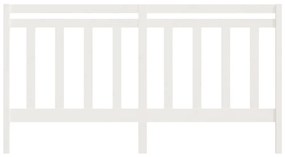 Cabeceira de cama 206x4x100 cm pinho maciço branco
