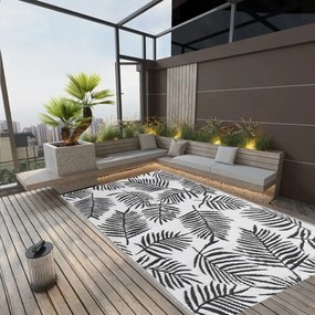 Tapete de exterior 140x200 cm ARAKIL PP preto