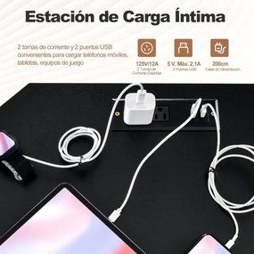 Secretária em forma de L com tomada eléctrica Suporte para CPU de 168 cm e estrutura metálica robusta para o escritório Preto