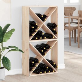 vidaXL Escorredor de Vinho 2 pcs Natural 62 x 25 x 62 cm