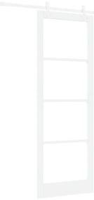 Porta Deslizante vidaXL com Conjunto de Hardware Branco 83x232 cm Made