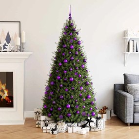 vidaXL 111 pcs conjunto de enfeites de Natal poliestireno roxo