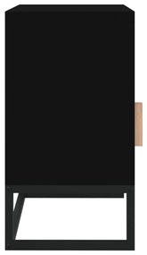 Mesa de cabeceira 40x30x55,5 cm derivados madeira/ferro preto