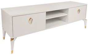 Móvel TV Posh – Branco – 143x47x40 cm