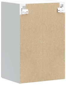 Armário de parede de cozinha porta vidro Lucca cinzento cimento