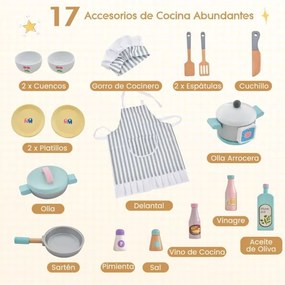Cozinha de brincar para crianças de 3 anos Cozinha de brincar em madeira com micro-ondas, máquina de lavar roupa, escorredor Simulado 79 x 35 x 98 cm