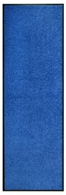 Tapete de porta lavável 60x180 cm azul