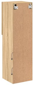 Móvel de TV com luzes LED 30,5x30x102 cm carvalho sonoma