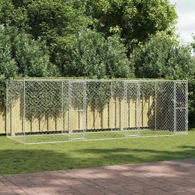 Jaula para cão Prateado 600 x 200 x 200 cm Aço Galvanizado