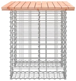 Banco jardim design gabião 100x70x72 cm madeira douglas maciça