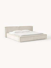 Corduroy Upholstered Bed Lennon with Storage Space