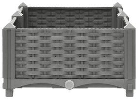 Canteiro elevado 80x40x23 cm polipropileno